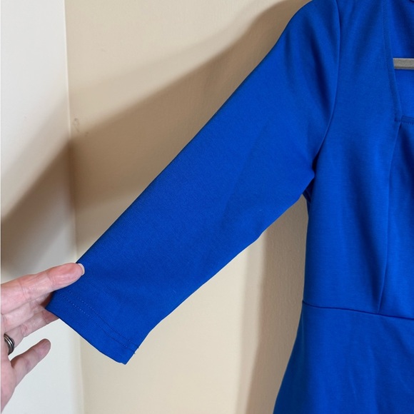 NWT Vfshow Women's Solid Blue 3/4 Sleeve Mermaid Bodycon Dress Size Small - Picture 5 of 15